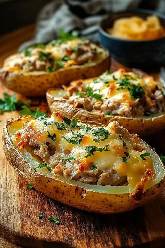 Ofenkartoffeln mit Thunfisch und Käse: Der schnelle Klassiker