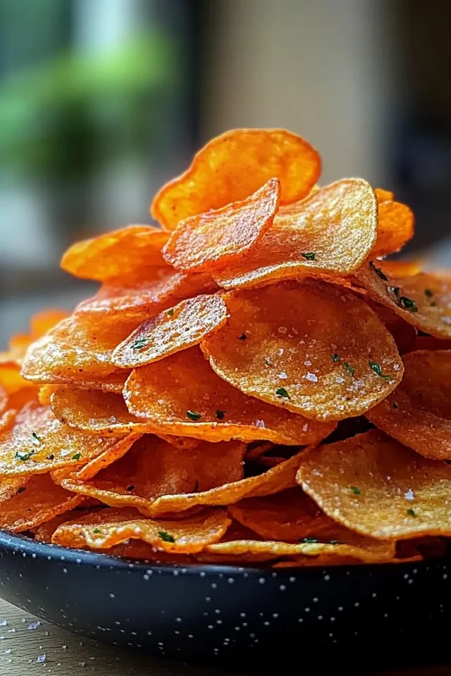 Knusprige Airfryer Möhrenchips – Der perfekte gesunde Snack