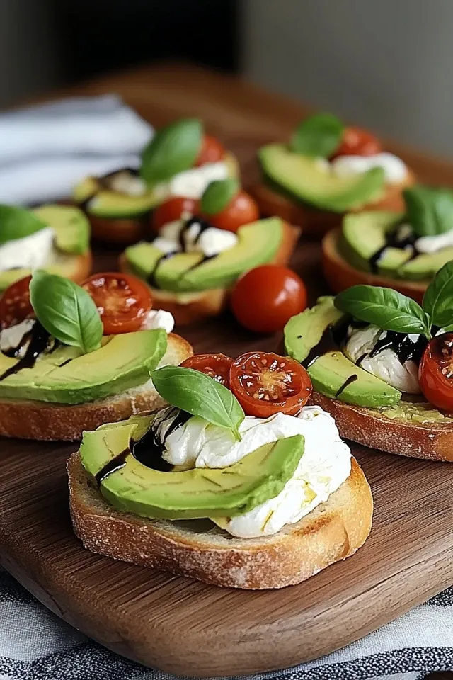 Avocado Burrata Bruschetta – Elegantes Rezept für Gäste