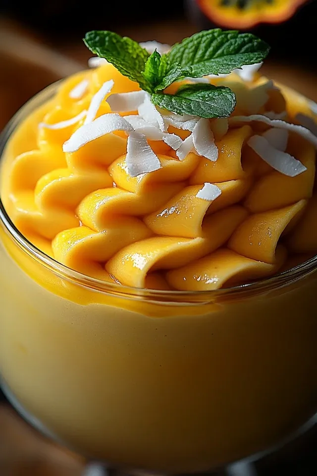 Cremige Mango-Mousse für jeden Anlass