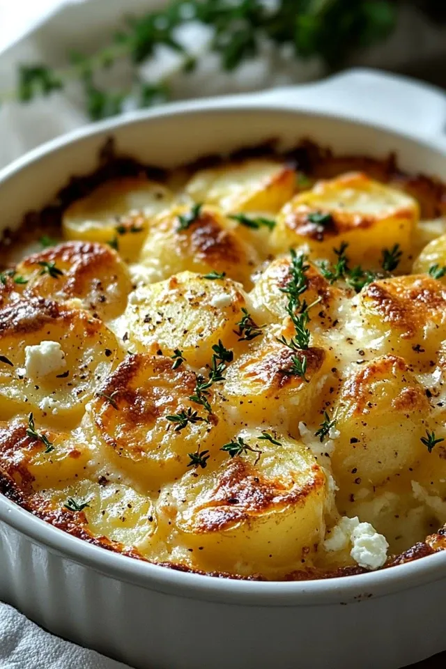 Cremiger Feta Kartoffel Auflauf: Einfach & unwiderstehlich