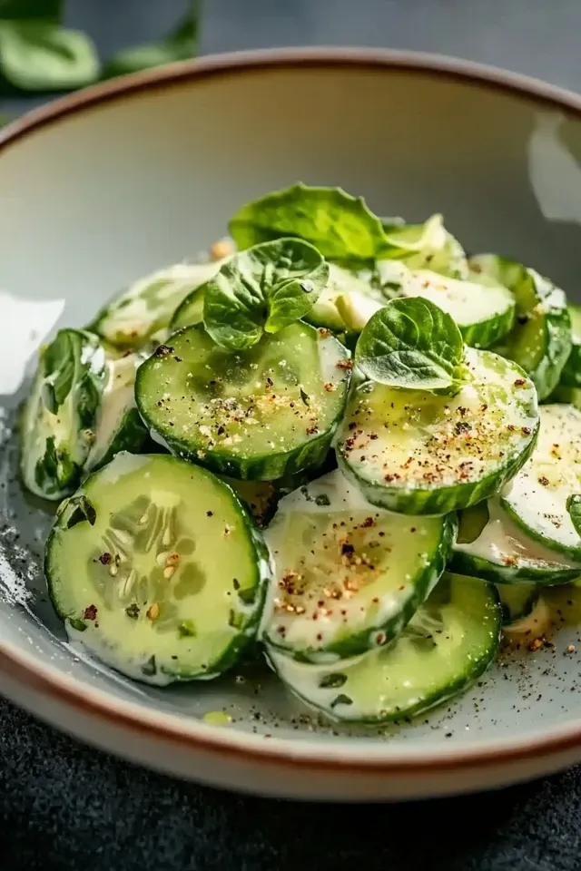 Cremiger Gurken-Avocado-Salat: Gesund & Schnell