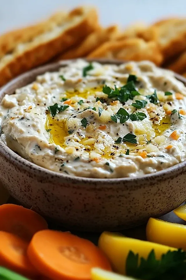 Cremiger Knoblauch Parmesan Dip Rezept – Einfach & Köstlich