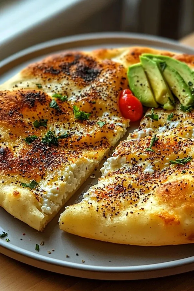 Das beste Keto Hüttenkäse Fladenbrot für Low-Carb-Fans