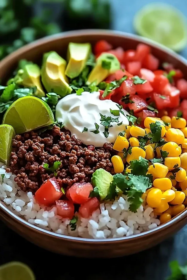 Einfache Beef-Burrito-Bowl für ein schnelles Abendessen