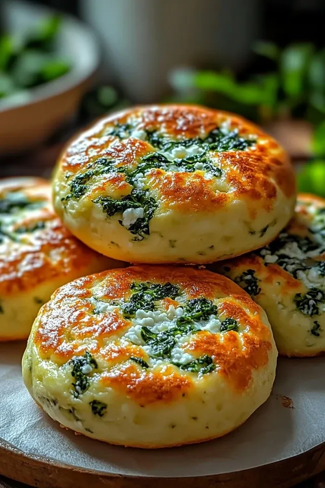 Einfache Spinat-Hüttenkäse Flagels: Gesund & Proteinreich