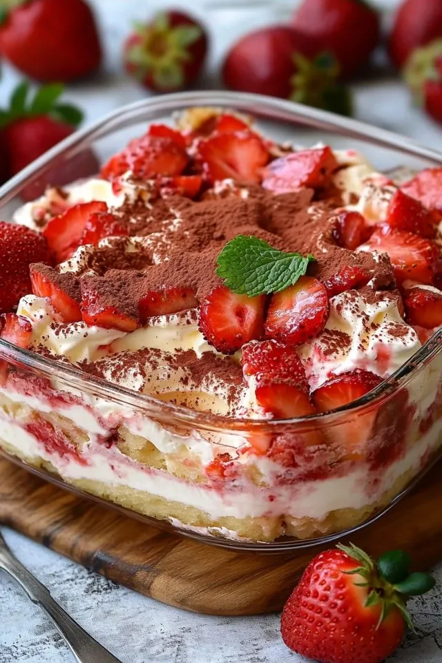 Erdbeertiramisu – ein köstliches Dessert ohne Backen