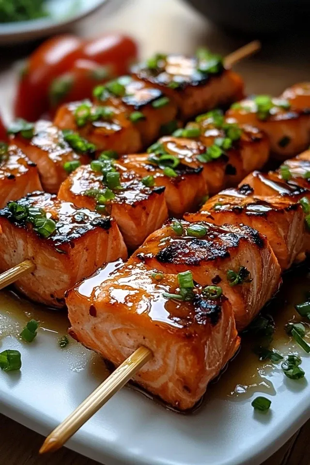 Honig-Glasierte Lachs-Spieße: Gesund und Schnell