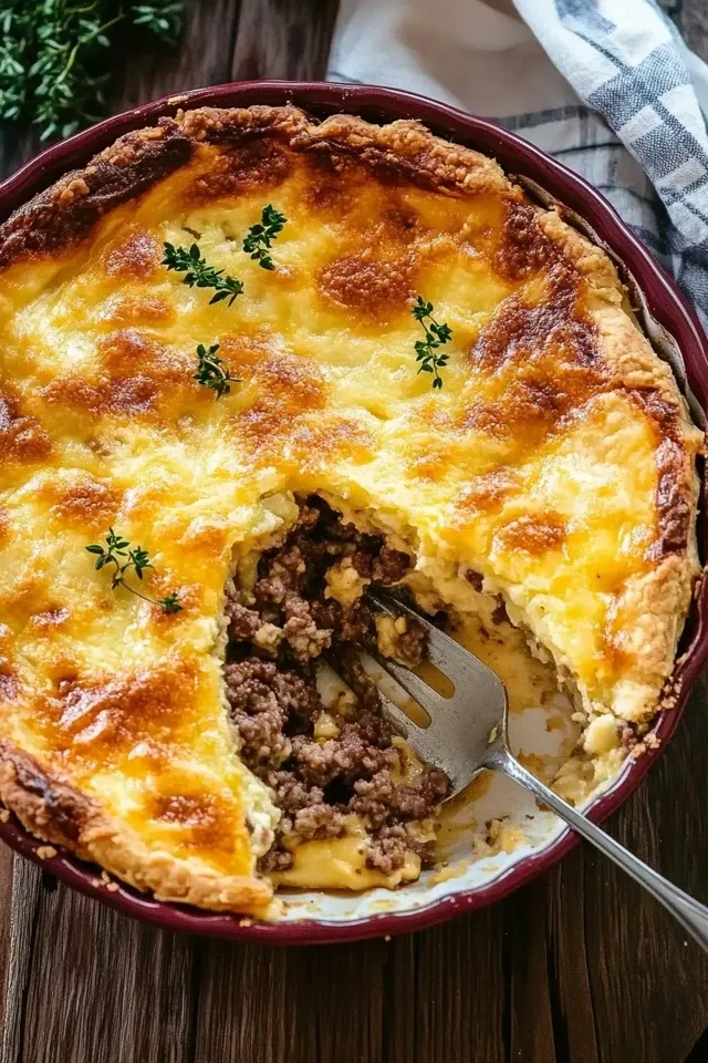Der ultimative Impossible Cheeseburger Pie