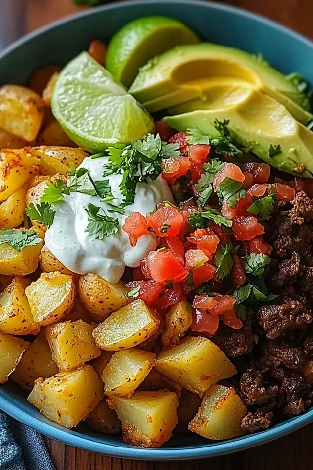 Kartoffel Taco Bowl: Einfache und Sattigende Mahlzeit