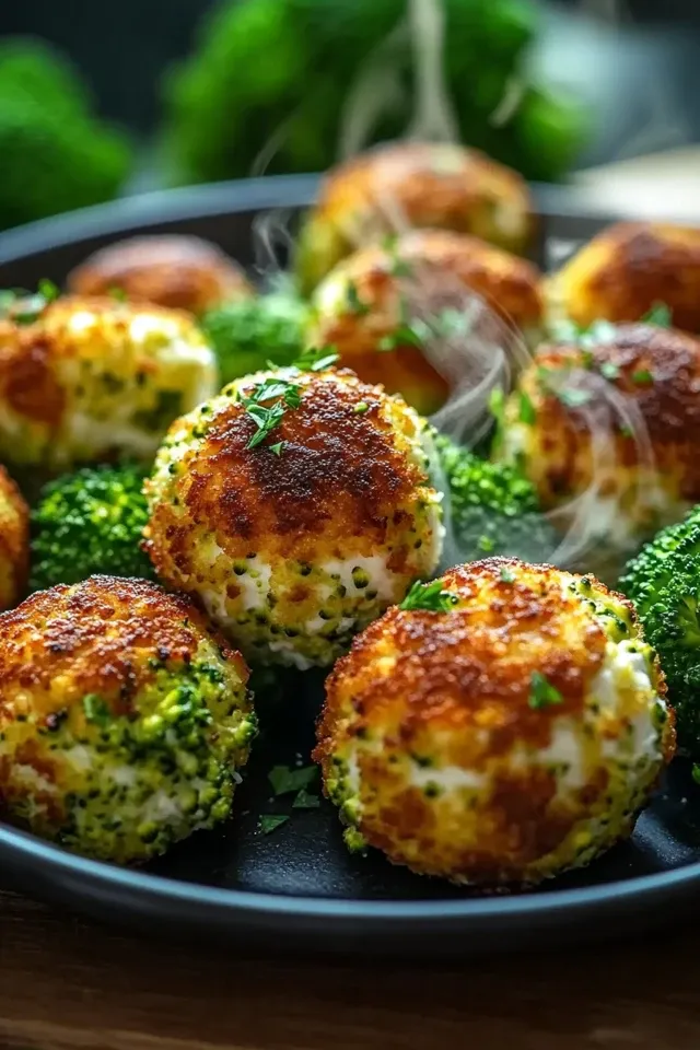 Knusprige Brokkoli-Hüttenkäse Bällchen: Einfach zubereiten