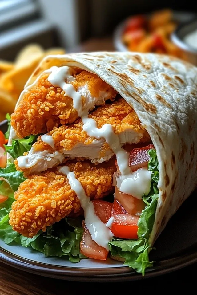 Köstlicher Knuspriger Beef Ranch Snack Wrap