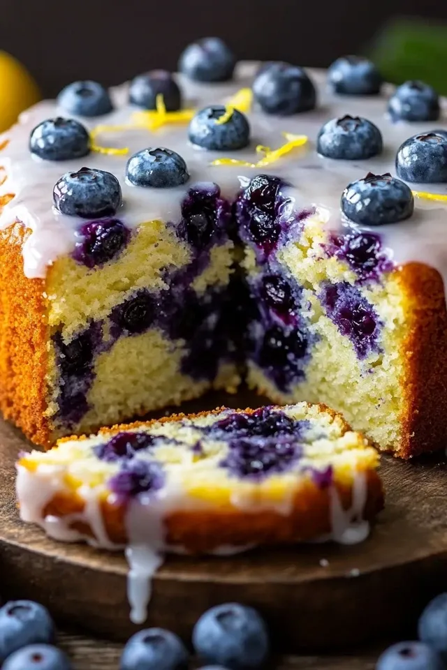 Zitronen-Blaubeer-Joghurtkuchen: Ein Genuss für jeden Anlass