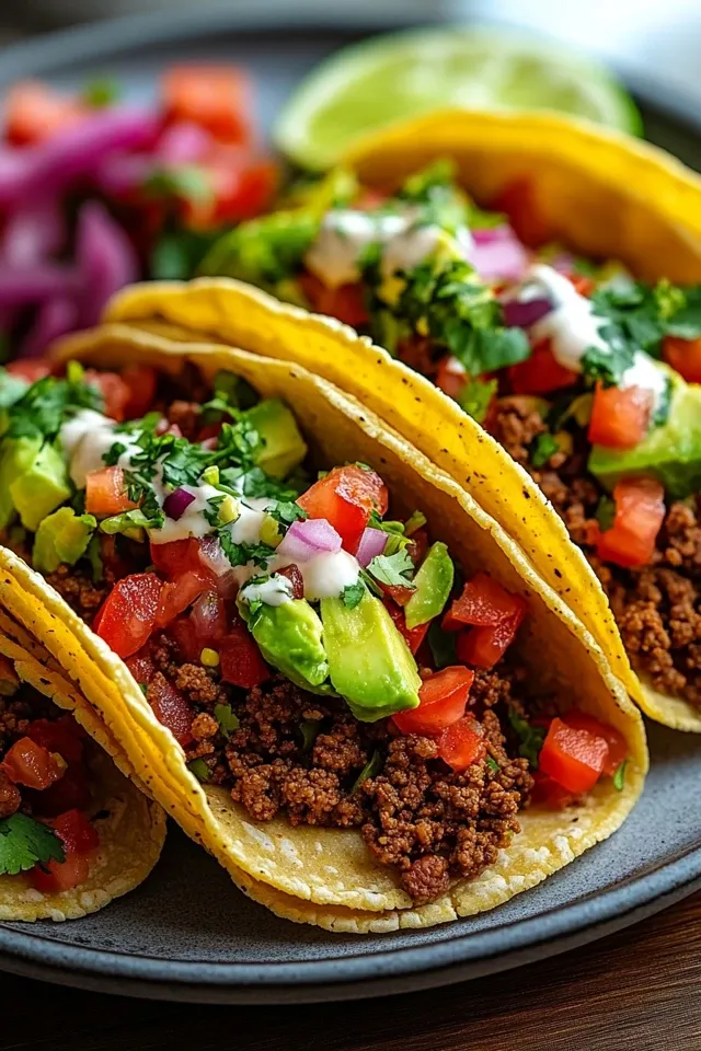 Mexikanische Rinderhack-Tacos für jeden Anlass