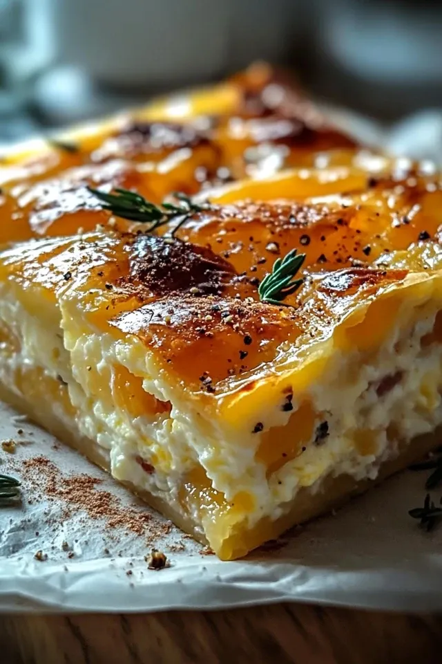 Proteinreicher Hüttenkäse Eierauflauf für den Start