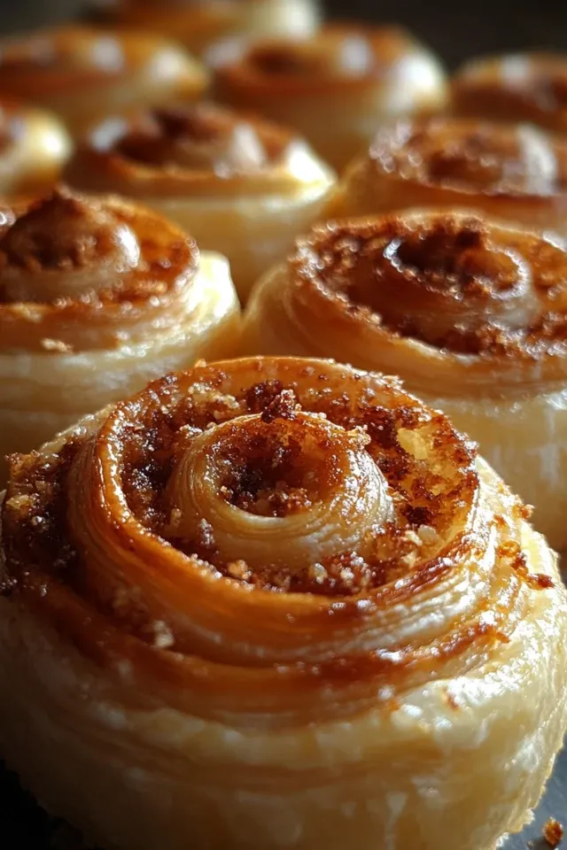 Süße Blätterteigschnecken aus der Heißluftfritteuse