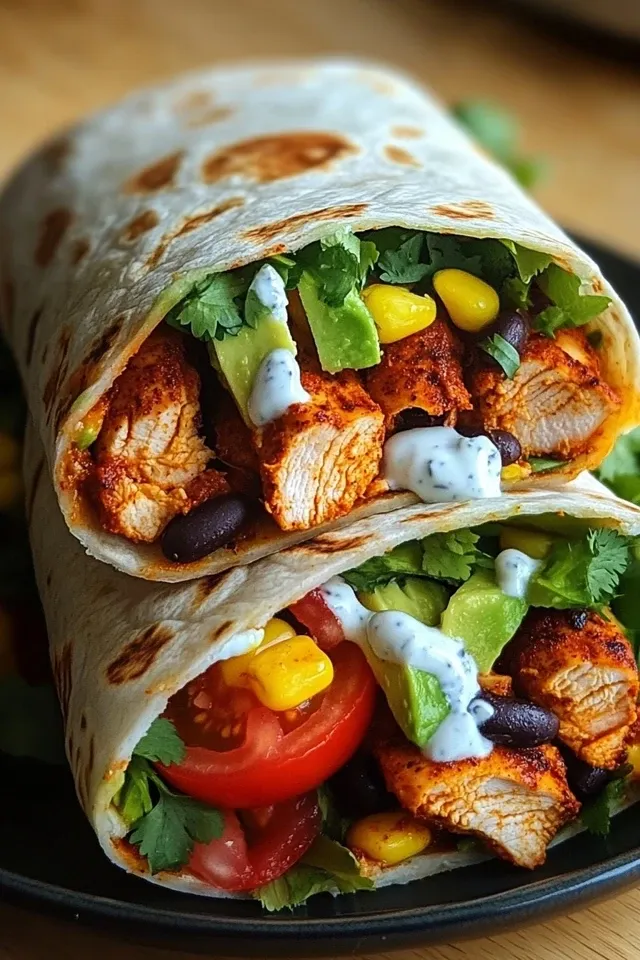 Würziger Hähnchen-Wrap für jeden Anlass