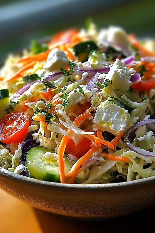 Der leckerste Griechische Krautsalat – Frisch & Köstlich!