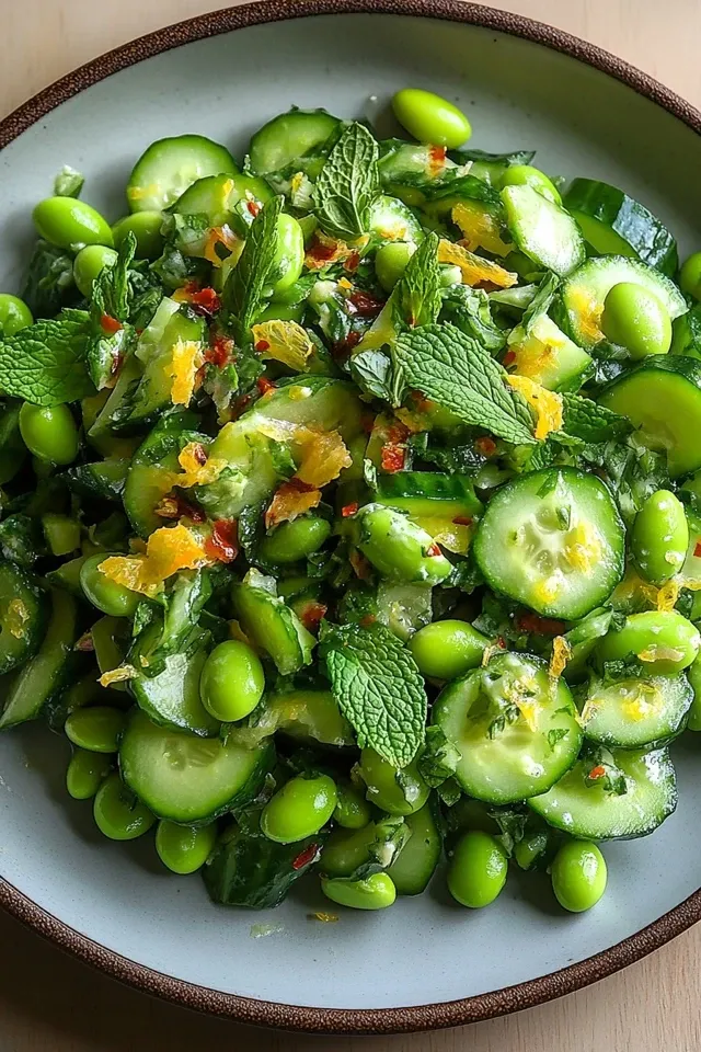 Erfrischender Gurken-Edamame-Salat: Das perfekte Sommerrezept