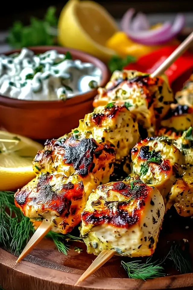 Griechische Zitronen Hähnchenspieße für Perfekte Grillabende
