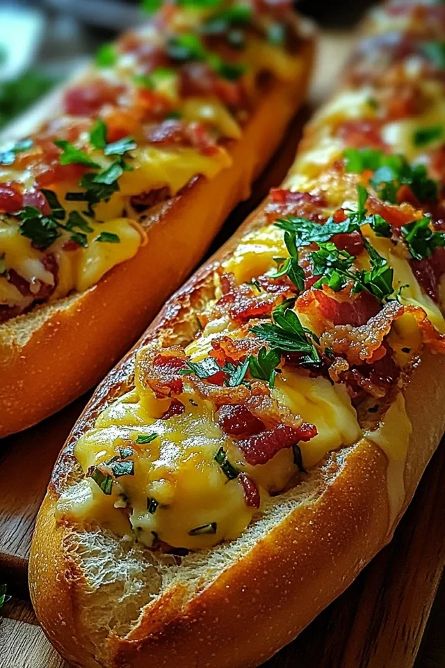 Köstliche gefüllte Ofen-Baguettes – der perfekte Snack!