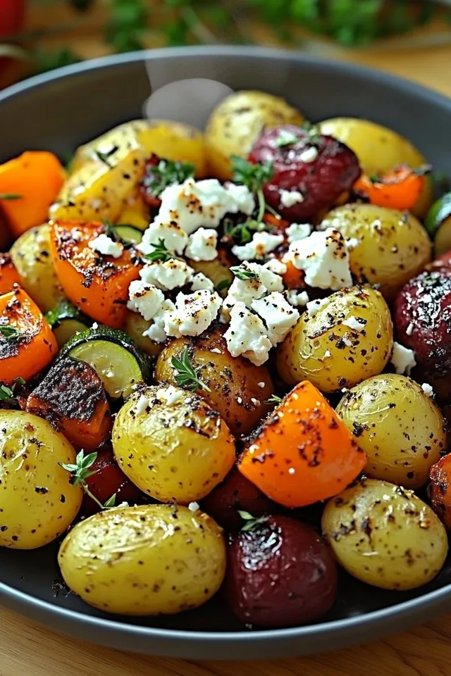 Köstliches Feta Kartoffeln Ofengemüse: Einfach und Gesund!