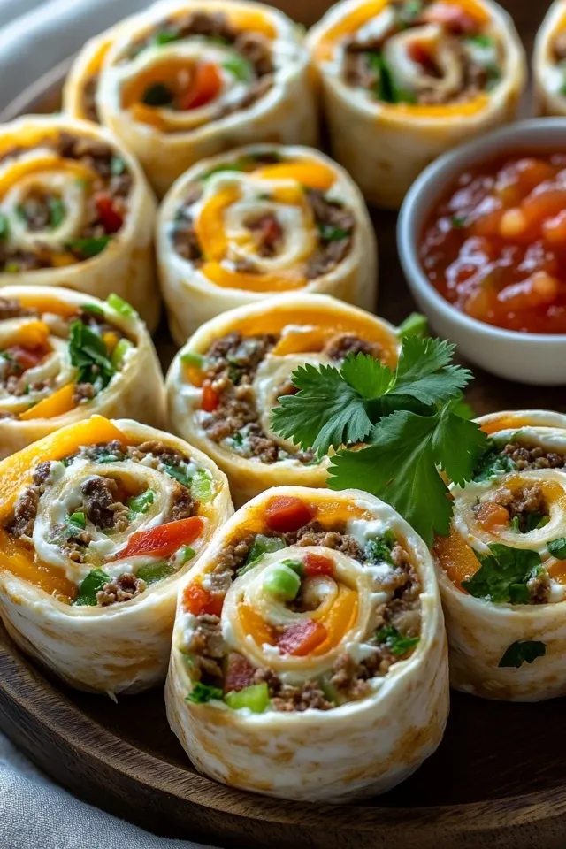 Leckere Taco Pinwheels – Der perfekte Party-Snack