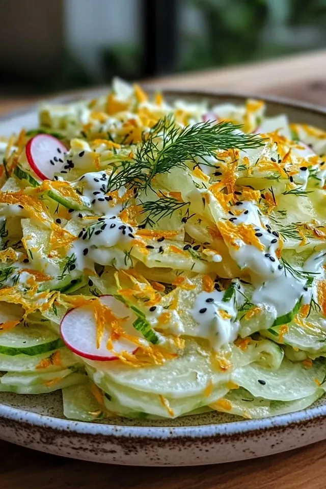 Leichter Kohlrabi-Salat mit Joghurt-Dressing Rezept