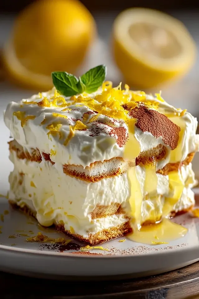 Erfrischendes Zitronen-Tiramisu – Ein Limoncello-Traum