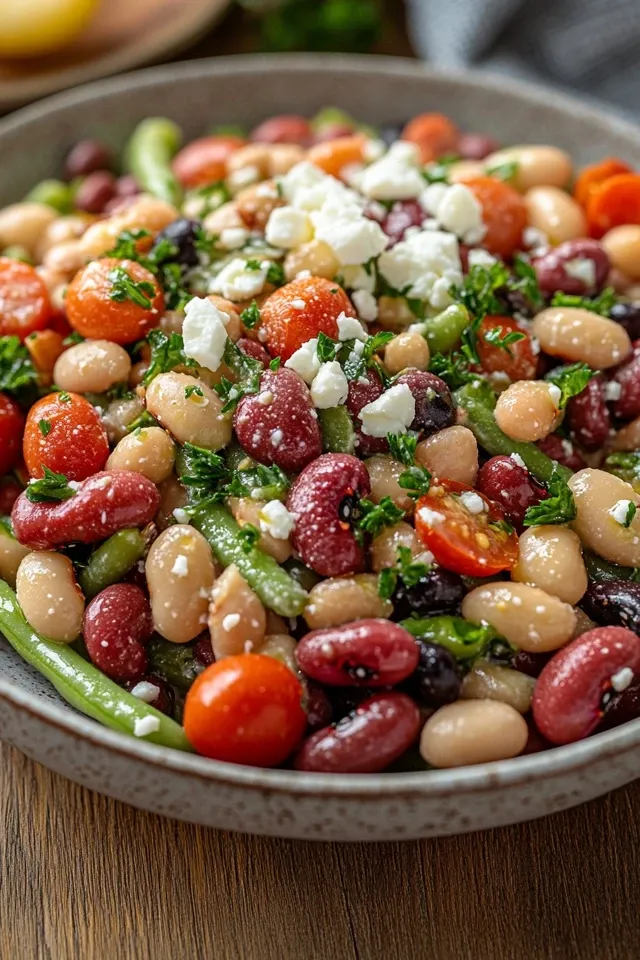 Mediterraner Bohnensalat: Frisch und voller Geschmack